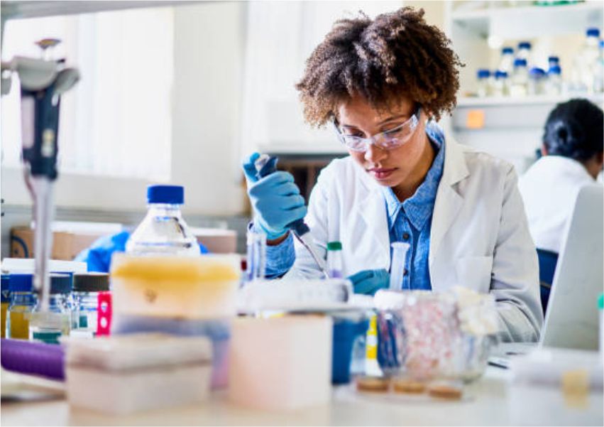 image of a scientist working in a laboratory
